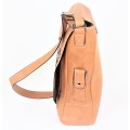 9002 -BEIGE LEATHER (PU) WINE BAG